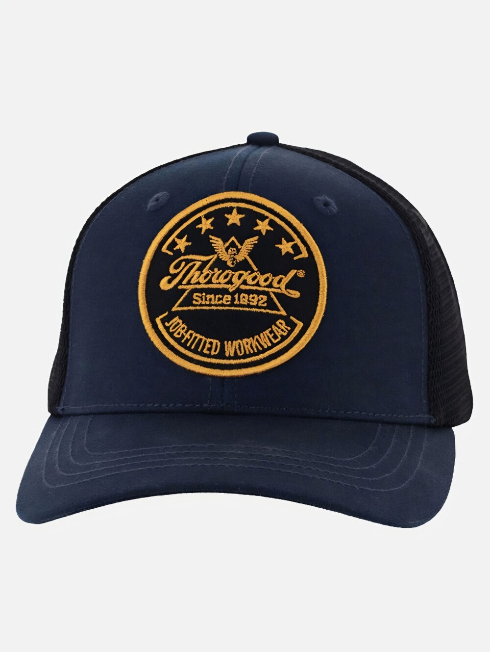 Thorogood Job-Fitted Workwear Snapback Trucker Hat - Black & Gold - OSFA
